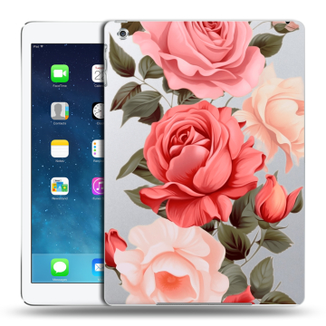 Силиконовый чехол на Ipad (2017) с принтом Розы