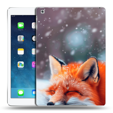 Силиконовый чехол на Ipad (2017) с принтом лиса