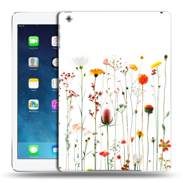 Силиконовый чехол на Ipad (2017) с принтом цветы