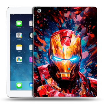 Силиконовый чехол на Ipad (2017) с принтом Железный человек Ironman