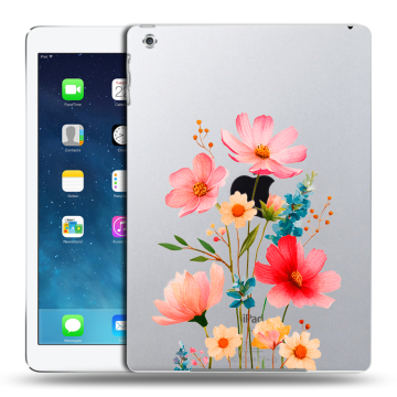 Силиконовый чехол на Ipad (2017) с принтом Цветы Силиконовый чехол на Ipad (2017) с принтом Цветы