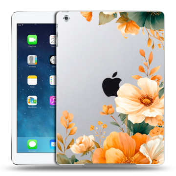 Силиконовый чехол на Ipad (2017) с принтом Цветы принт Силиконовый чехол на Ipad (2017) с принтом Цветы принт