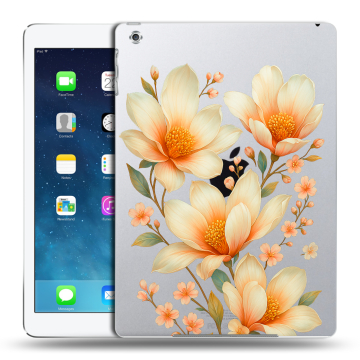 Силиконовый чехол на Ipad (2017) с принтом Цветы Силиконовый чехол на Ipad (2017) с принтом Цветы