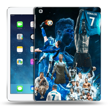 Силиконовый чехол на Ipad (2017) с принтом Реал Роналдо