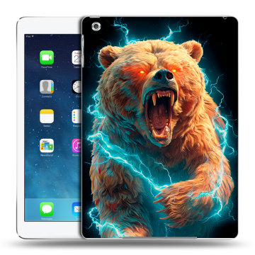 Силиконовый чехол на Ipad (2017) с принтом Медведь Силиконовый чехол на Ipad (2017) с принтом Медведь