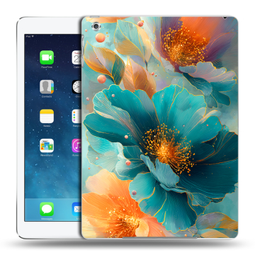 Силиконовый чехол на Ipad (2017) с принтом Цветы Силиконовый чехол на Ipad (2017) с принтом Цветы