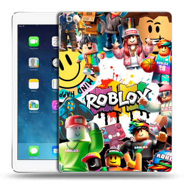 Силиконовый чехол на Ipad (2017) с принтом Roblox Роблокс