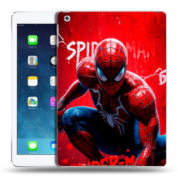 Силиконовый чехол на Ipad (2017) с принтом Spiderman Человек паук