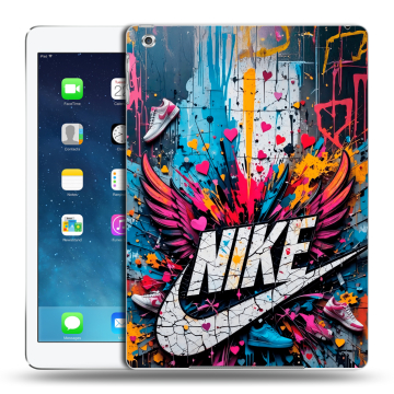 Силиконовый чехол на Ipad (2017) с принтом Nike Найк