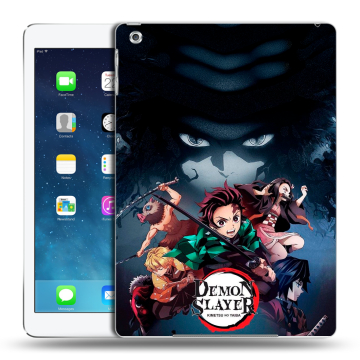 Силиконовый чехол на Ipad (2017) с принтом Demon Slayer Клинок рассекающий демонов