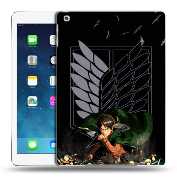 Силиконовый чехол на Ipad (2017) с принтом Атака титанов Силиконовый чехол на Ipad (2017) с принтом Атака титанов