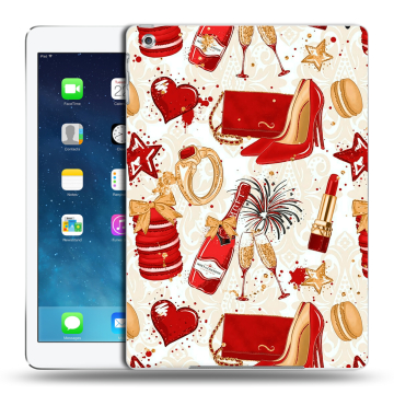 Силиконовый чехол на Ipad (2017) с принтом Новый год Силиконовый чехол на Ipad (2017) с принтом Новый год