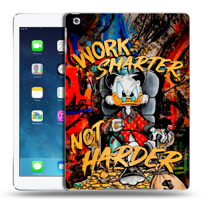 Силиконовый чехол на Ipad (2017) с принтом Дональд Дак Деньги Силиконовый чехол на Ipad (2017) с принтом Дональд Дак Деньги