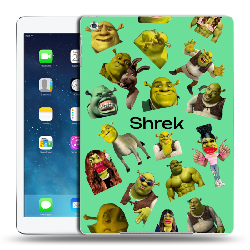 Силиконовый чехол на Ipad (2017) с принтом Шрек Shrek Силиконовый чехол на Ipad (2017) с принтом Шрек Shrek