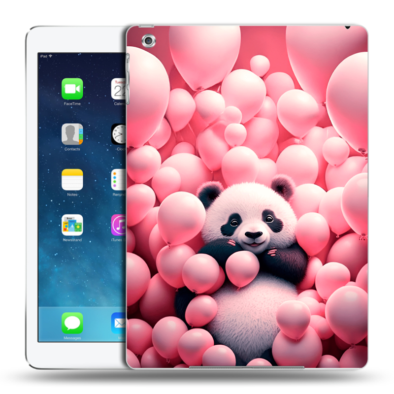 Силиконовый чехол на Ipad (2017) с принтом Панда Силиконовый чехол на Ipad (2017) с принтом Панда