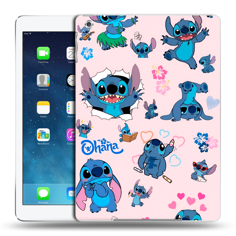 Силиконовый чехол на Ipad (2017) с принтом Лило и Стич Силиконовый чехол на Ipad (2017) с принтом Лило и Стич