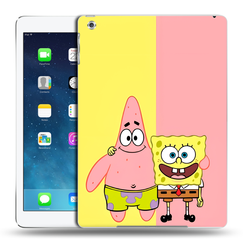 Силиконовый чехол на Ipad (2017) с принтом Спанч боб Спанчбоб Силиконовый чехол на Ipad (2017) с принтом Спанч боб Спанчбоб