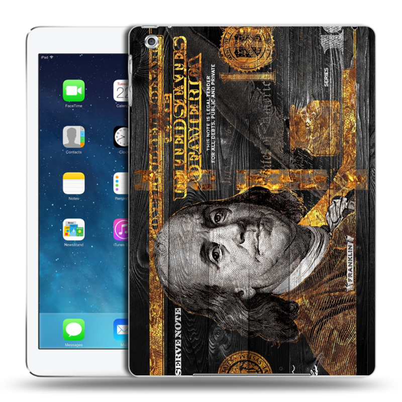 Силиконовый чехол на Ipad (2017) с принтом Доллар деньги Силиконовый чехол на Ipad (2017) с принтом Доллар деньги