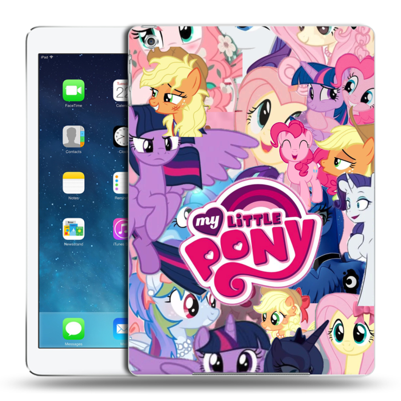 Силиконовый чехол на Ipad (2017) с принтом My little pony Дружба чудо Силиконовый чехол на Ipad (2017) с принтом My little pony Дружба чудо