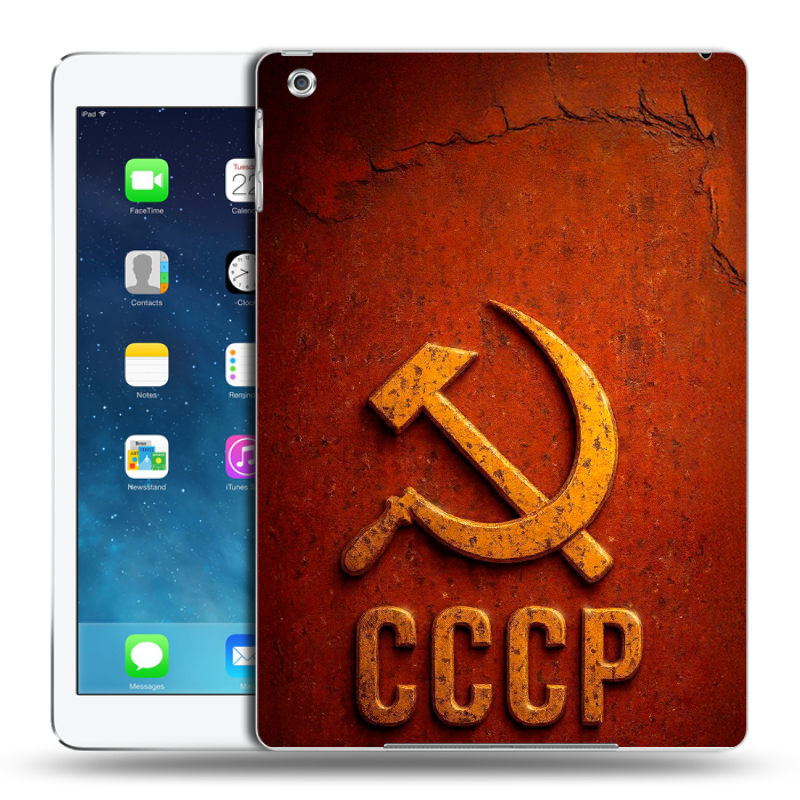 Силиконовый чехол на Ipad (2017) с принтом Флаг Герб СССР Силиконовый чехол на Ipad (2017) с принтом Флаг Герб СССР