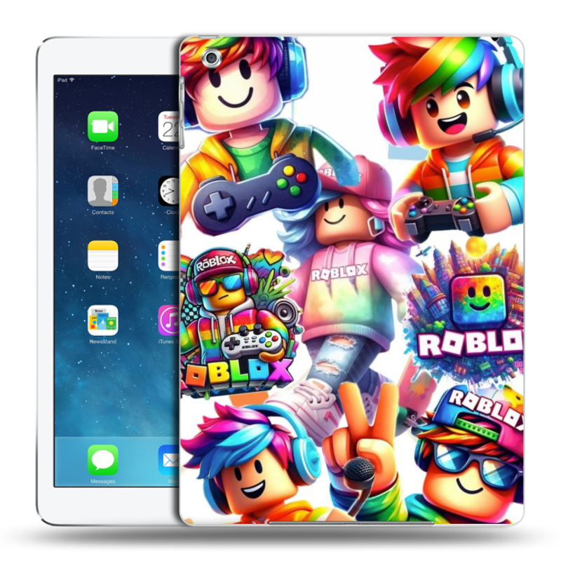 Силиконовый чехол на Ipad (2017) с принтом Roblox Роблокс Силиконовый чехол на Ipad (2017) с принтом Roblox Роблокс