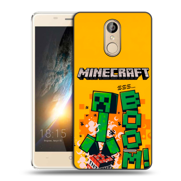 Силиконовый чехол на BQ Bond с принтом Майнкрафт Minecraft