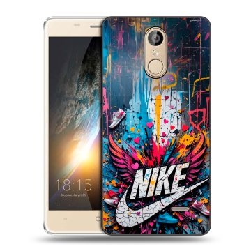 Силиконовый чехол на BQ Bond с принтом Nike Найк