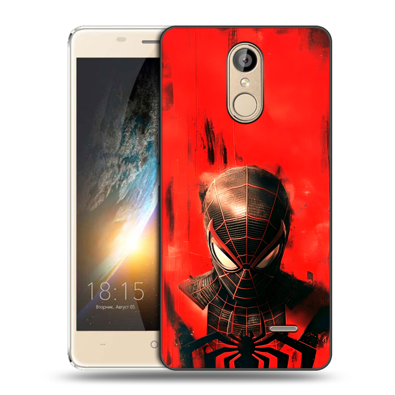 Силиконовый чехол на BQ Bond с принтом человек паук spiderman Силиконовый чехол на BQ Bond с принтом человек паук spiderman