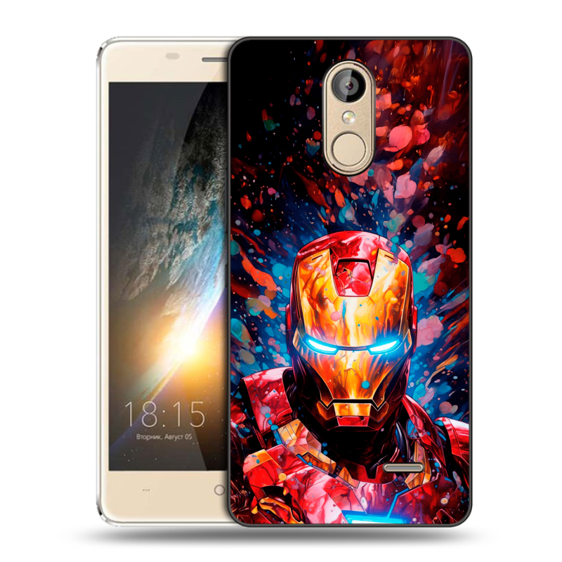 Силиконовый чехол на BQ Bond с принтом Железный человек Ironman Силиконовый чехол на BQ Bond с принтом Железный человек Ironman
