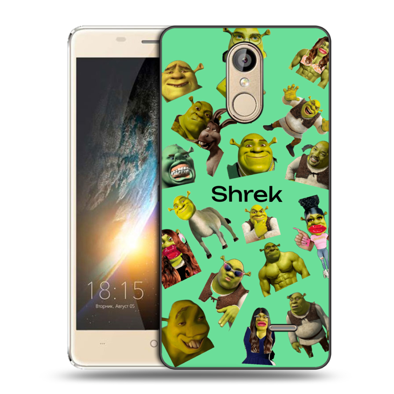 Силиконовый чехол на BQ Bond с принтом Шрек Shrek Силиконовый чехол на BQ Bond с принтом Шрек Shrek