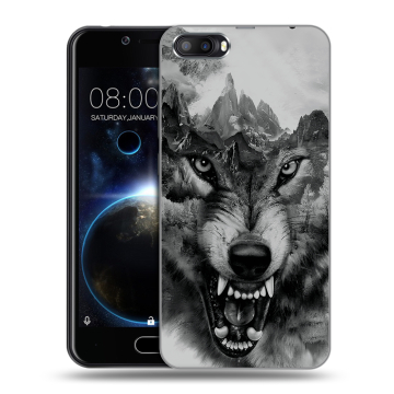 Пластиковый чехол на Doogee Shoot 2 с принтом Волк Пластиковый чехол на Doogee Shoot 2 с принтом Волк