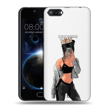 Пластиковый чехол на Doogee Shoot 2 с принтом Женские принты