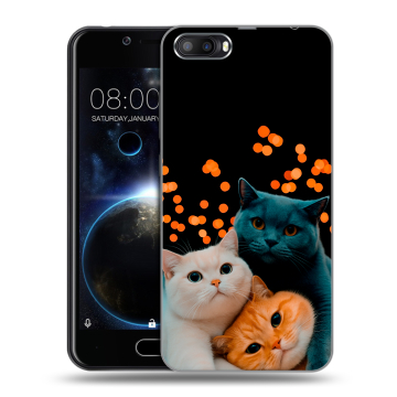 Пластиковый чехол на Doogee Shoot 2 с принтом Кошки Пластиковый чехол на Doogee Shoot 2 с принтом Кошки