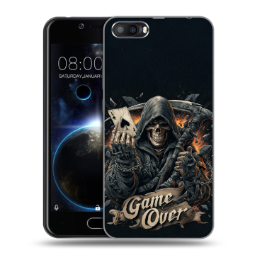 Пластиковый чехол на Doogee Shoot 2 с принтом Скелет карты Пластиковый чехол на Doogee Shoot 2 с принтом Скелет карты