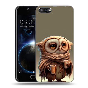 Пластиковый чехол на Doogee Shoot 2 с принтом Сова