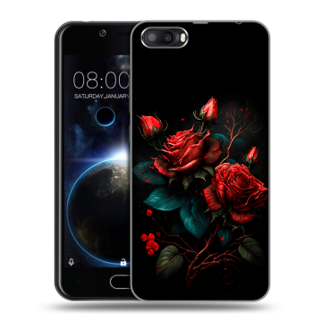 Пластиковый чехол на Doogee Shoot 2 с принтом Розы красные Пластиковый чехол на Doogee Shoot 2 с принтом Розы красные