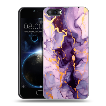 Пластиковый чехол на Doogee Shoot 2 с принтом Мрамор