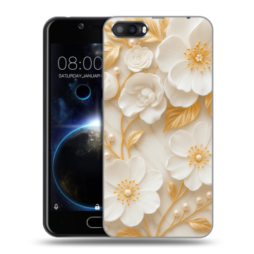 Пластиковый чехол на Doogee Shoot 2 с принтом Цветы