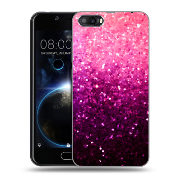 Пластиковый чехол на Doogee Shoot 2 с принтом Блестки Пластиковый чехол на Doogee Shoot 2 с принтом Блестки