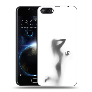 Пластиковый чехол на Doogee Shoot 2 с принтом Силуэт