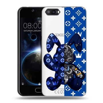 Пластиковый чехол на Doogee Shoot 2 с принтом Луи робот
