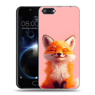 Пластиковый чехол на Doogee Shoot 2 с принтом милая лиса