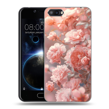 Пластиковый чехол на Doogee Shoot 2 с принтом Розовые розы