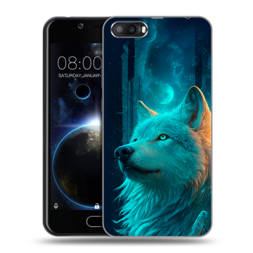 Пластиковый чехол на Doogee Shoot 2 с принтом бабочки саккура