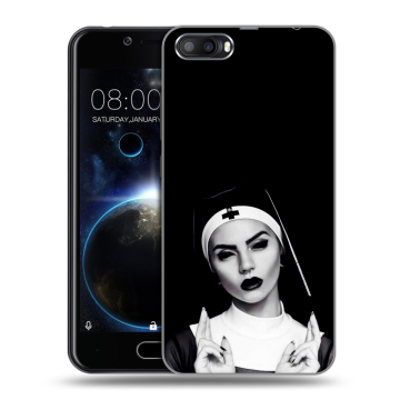 Пластиковый чехол на Doogee Shoot 2 с принтом монашка
