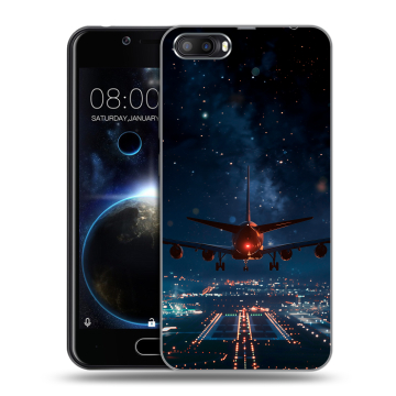 Пластиковый чехол на Doogee Shoot 2 с принтом самолет