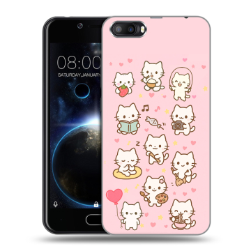 Пластиковый чехол на Doogee Shoot 2 с принтом Hello Kitty Хелоу Кити