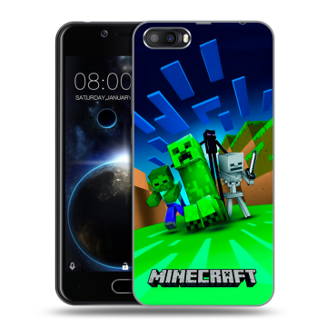 Пластиковый чехол на Doogee Shoot 2 с принтом Майнкрафт Пластиковый чехол на Doogee Shoot 2 с принтом Майнкрафт