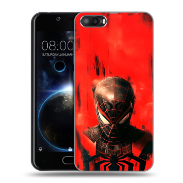 Пластиковый чехол на Doogee Shoot 2 с принтом человек паук spiderman Пластиковый чехол на Doogee Shoot 2 с принтом человек паук spiderman