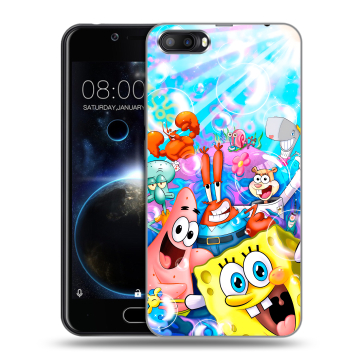 Пластиковый чехол на Doogee Shoot 2 с принтом спанчбоб спанч боб Пластиковый чехол на Doogee Shoot 2 с принтом спанчбоб спанч боб